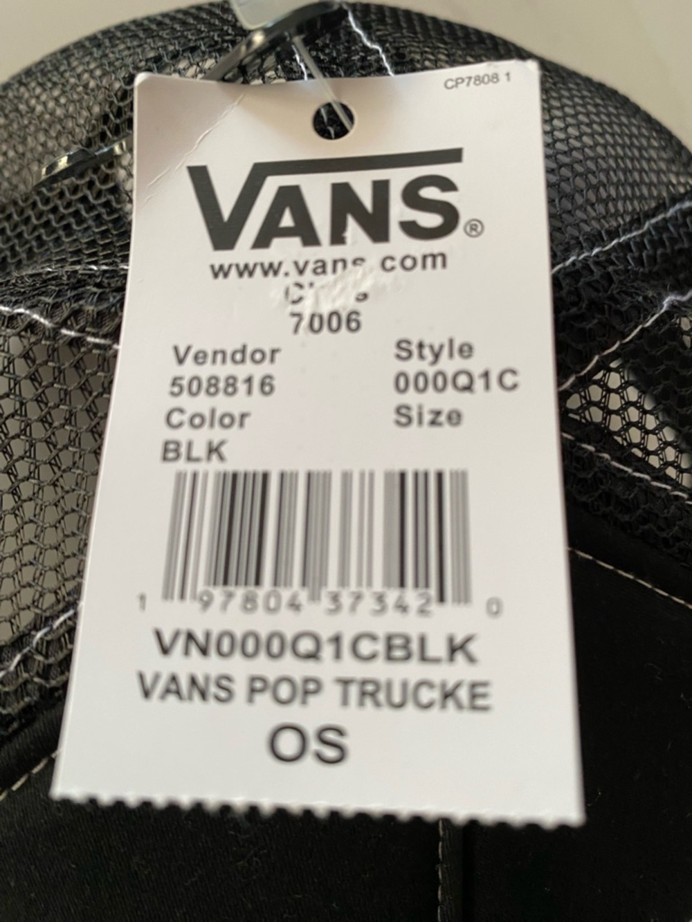 NWT Vans Off The Wall Boys Youth Trucker Cap - Picture 2 of 4